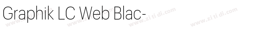Graphik LC Web Blac字体转换